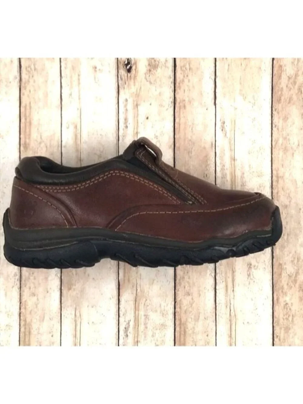 Timberland Brown Leather Slip-on Brown Toddler Size 8